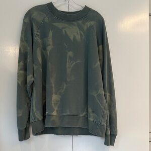 BDG Olive Tie-Dye Crewneck Sweater